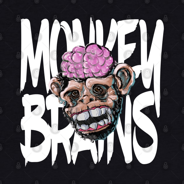 Monkey Brains Black Shirt Color by GodsBurden